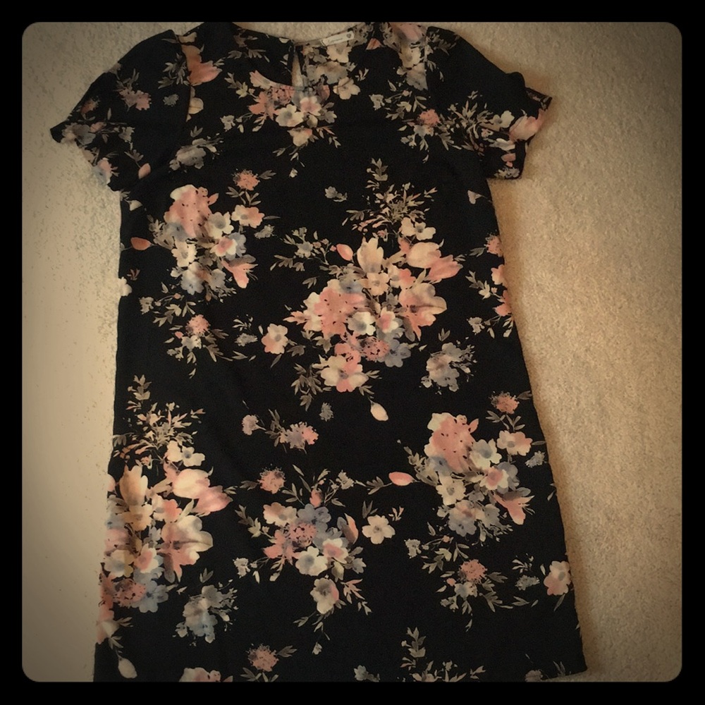 Black and Floral Dress